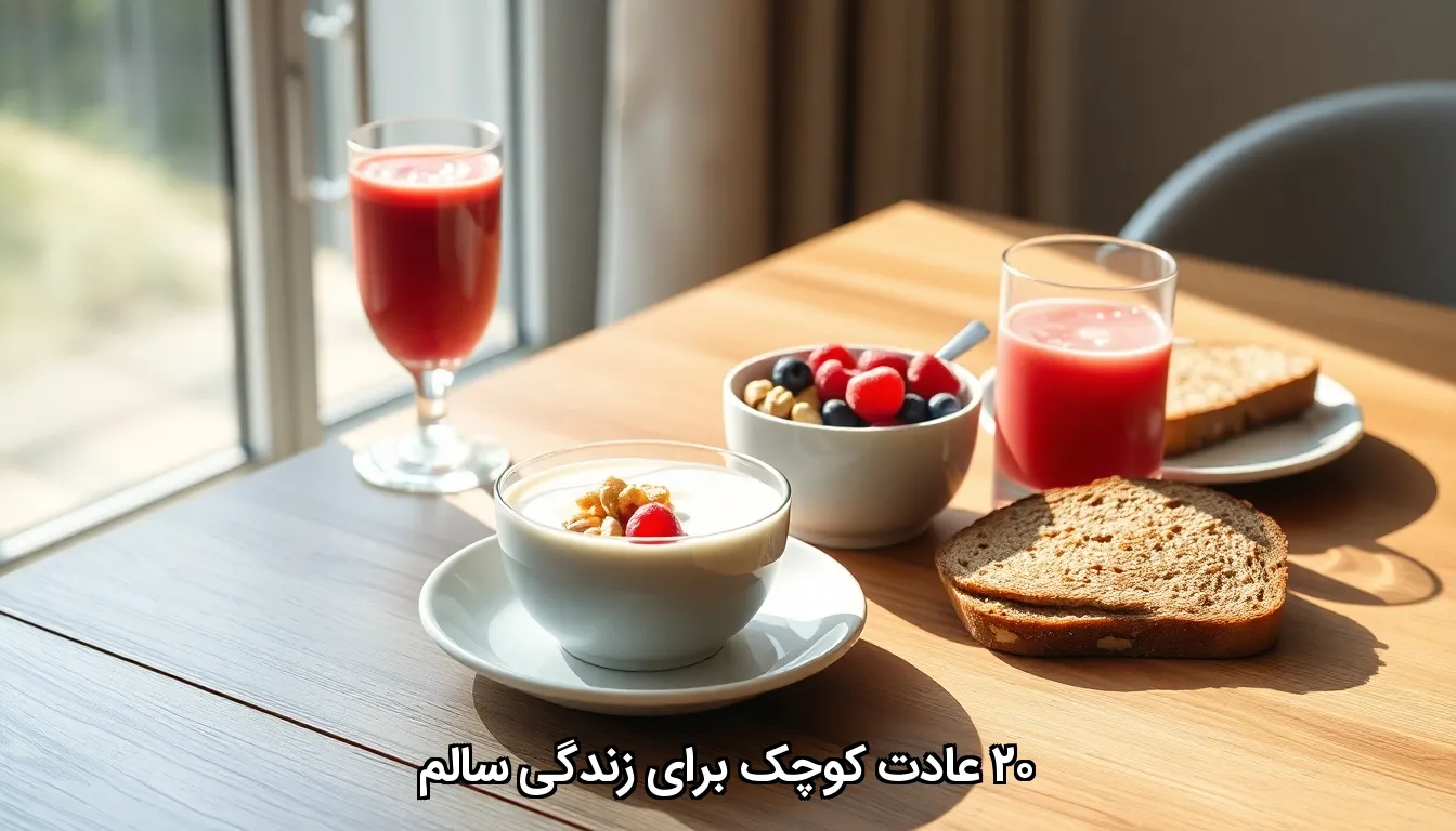 ۲۰ عادت کوچک برای زندگی سالم