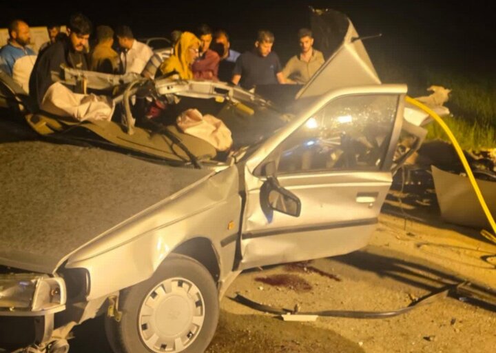 برخورد پژو ۴۰۵ با کامیون در محور سقز – دیواندره؛ ۳ نفر جان باختند