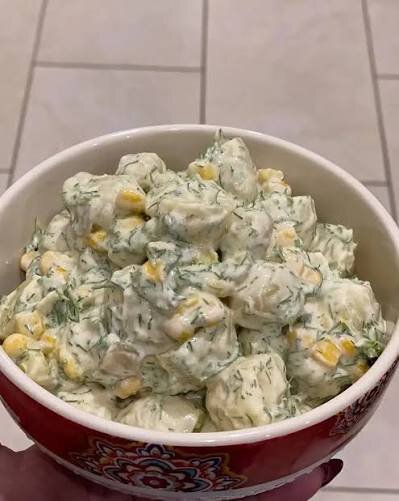 طرز تهیه سالاد سیب‌زمینی و ذرت