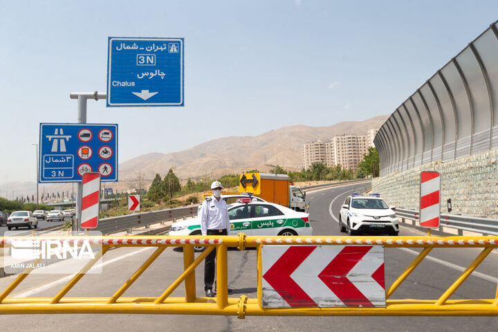 انسداد مسیر شمال به جنوب در محور چالوس و آزادراه تهران ــ شمال