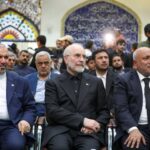 حضور قالیباف در مراسم چهلمین روز تدفین آقای شهید ایران در کربلا