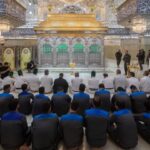 غبار روبی حرم امام حسین (ع) در آستانه ولادت پیامبر (ص) غبار روبی حرم امام حسین (ع) در آستانه ولادت پیامبر (ص)