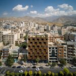 چرا سفید و طوسی دیگر انتخاب اول نمای ساختمان نیستند؟ بازگشت رنگهای گرم به معماری نمای ساختمان در تهران