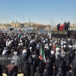 پیکر آیت‌الله شبیری زنجانی به حرم حضرت معصومه(س) رسید